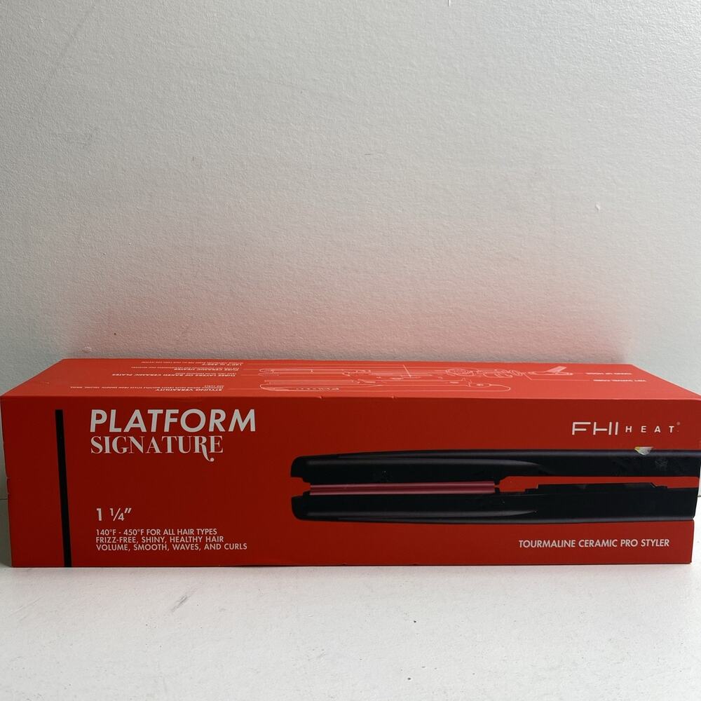 FHI Heat Platform Tourmaline Ceramic Professional Hair Styling Flat Iron 1-1/4"
